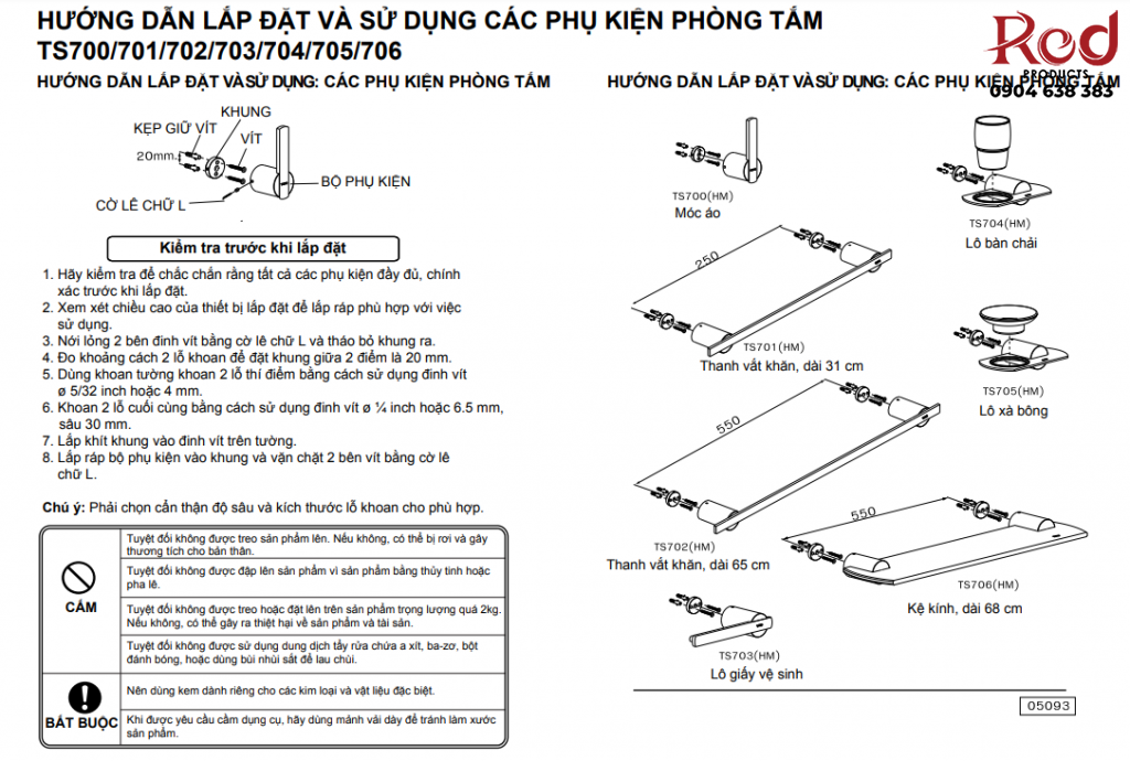 Lô bàn chải thủy tinh hiện đại TOTO TS704 3