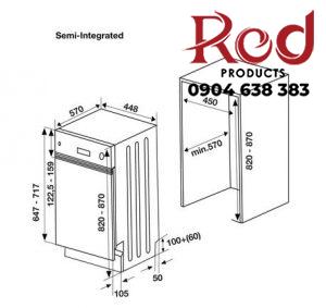 Máy rửa chén âm bán phần HAFELE HDW-HI45A 3