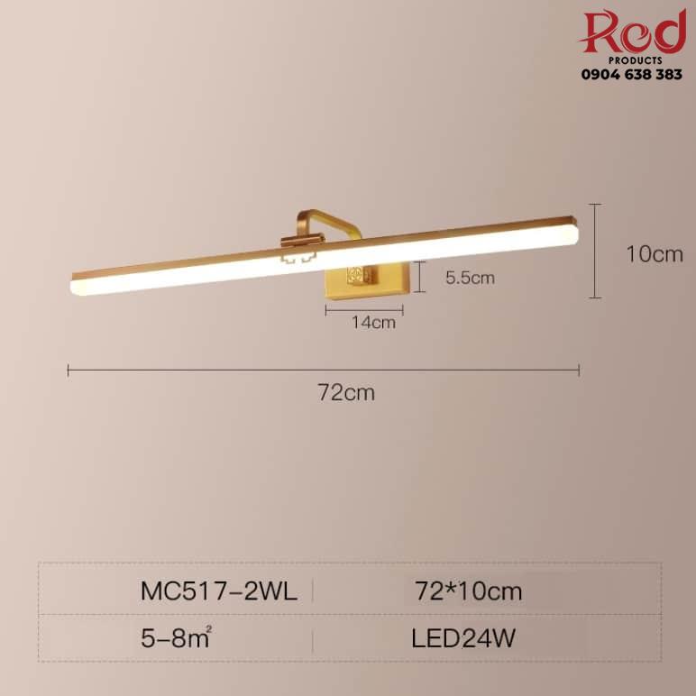 Đèn treo gương nhà tắm bằng đồng MC517 4