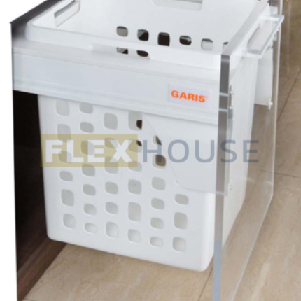 Giỏ để đồ giặt đơn 48 lít ray hộp giảm chấn MG01.450