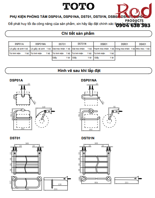 móc đơn treo quần áo gắn tường TOTO DSH01 3