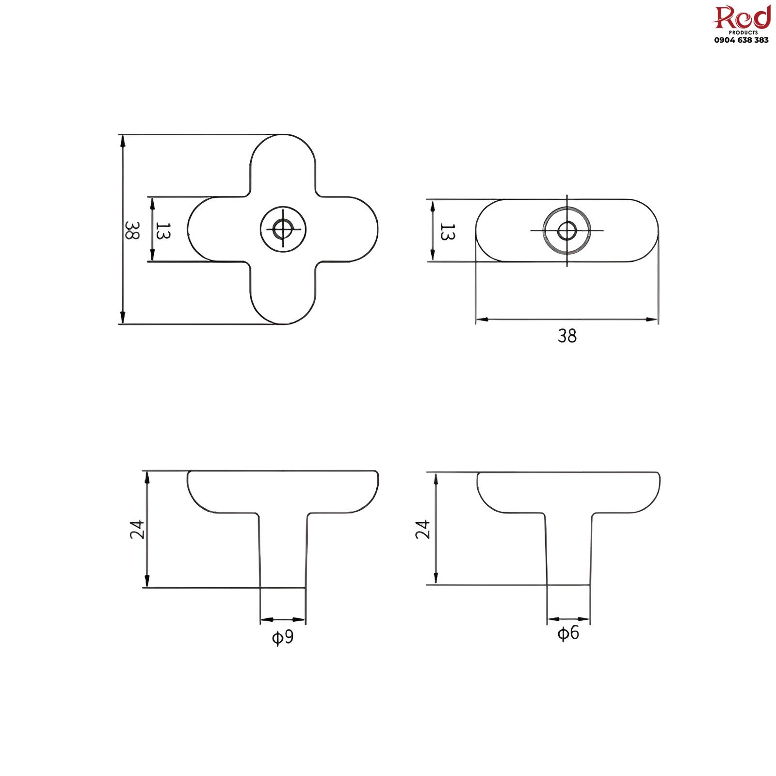 Nắm tay đồng thau hình phép tính cộng trừ BT6598 15