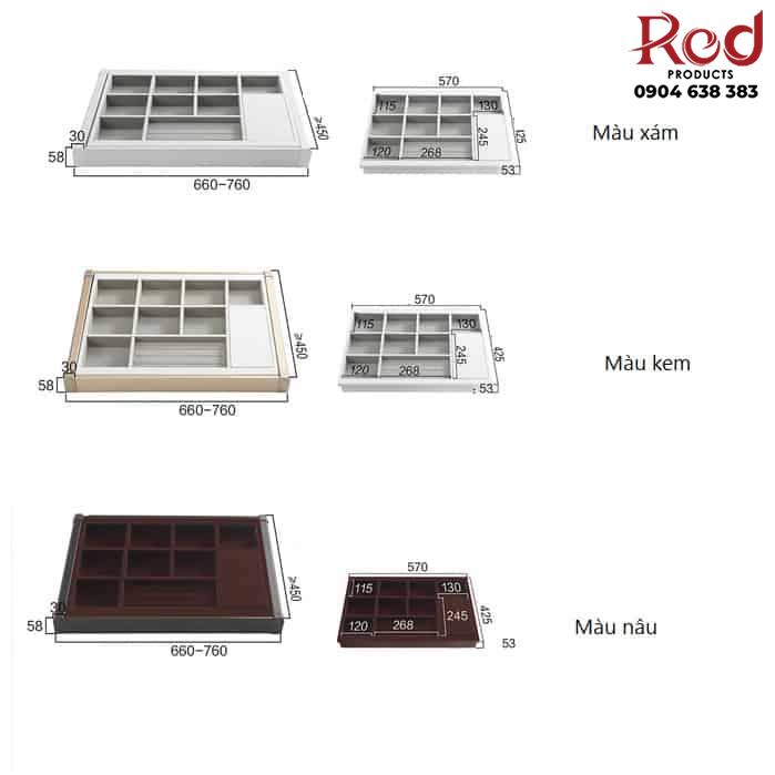 Ngăn kéo tủ đựng phụ kiện trang sức HL5949B 8