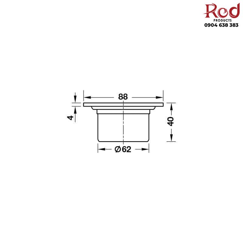 Phễu thoát sàn tối giản 88 Hafele 495.60.803 11