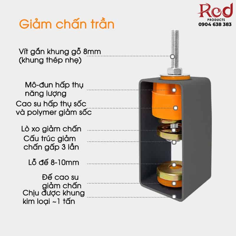 Phụ kiện lò xo giảm chấn lắp đặt tấm tiêu âm GH018 7