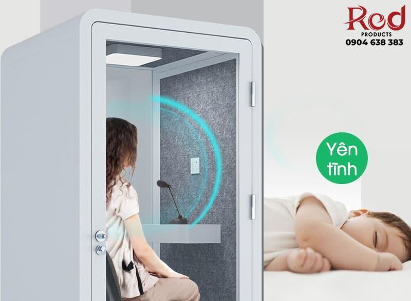 Phòng cách âm họp online nghe điện thoại FLS.BLF05 9