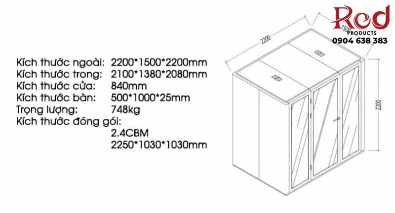 Pod cách âm tiêu âm di động cho brainstorm FPS.LM2200 26