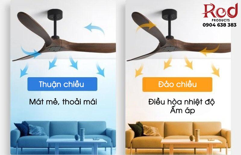 Quạt trần ba cánh gỗ 6 cấp gió đảo chiều tiện lợi FA4322 7