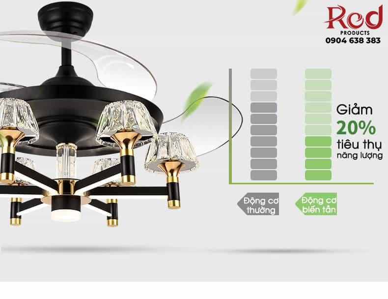 Quạt trần đèn trang trí phong cách Retro FDL1002A 12