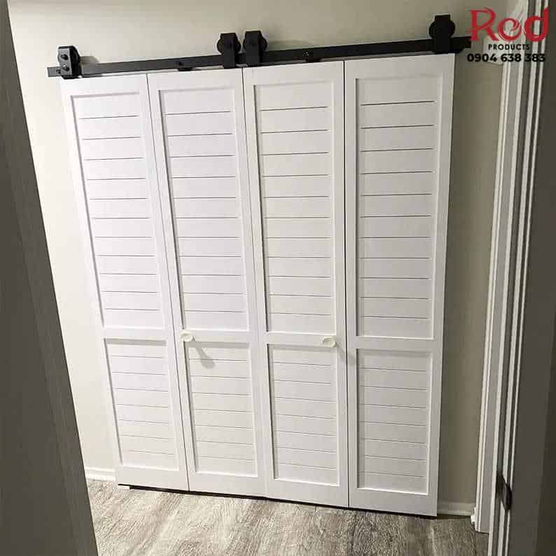 Ray trượt barn door xếp đôi bi-folding chân ngắn RT9167 9