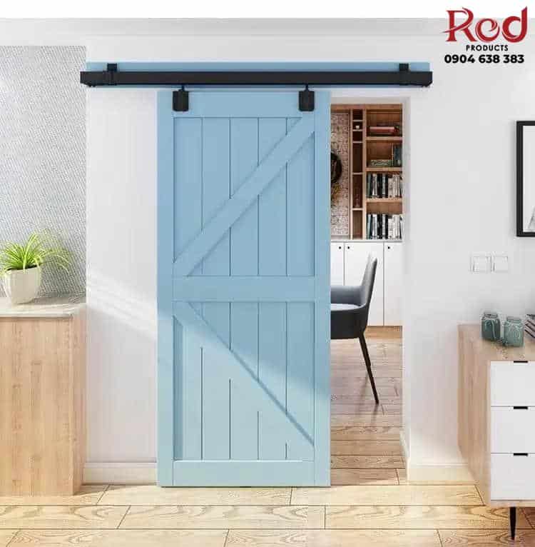 Ray trượt barn door cánh phẳng đơn giấu bánh RT5650 6