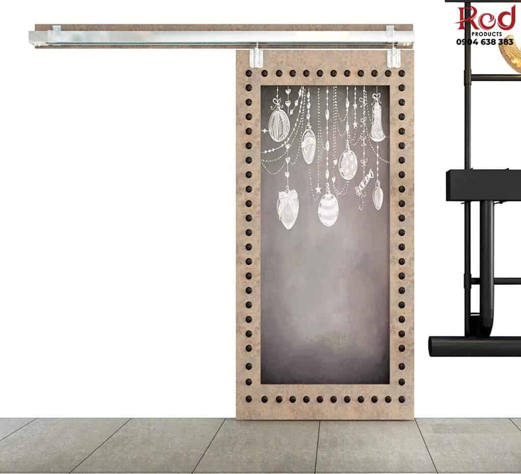 Ray trượt barn door cánh phẳng đơn giấu bánh RT5650 7