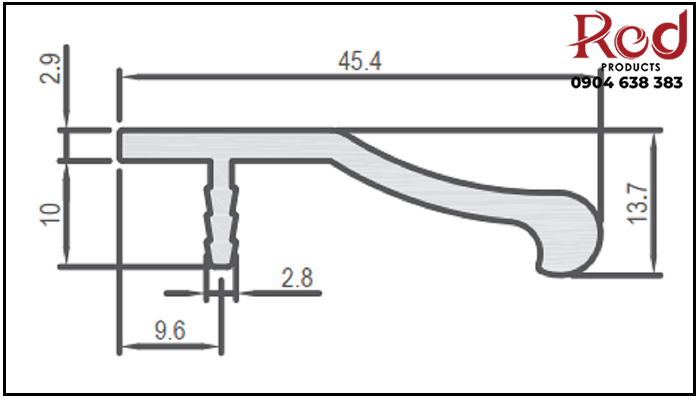 Tay nắm tủ hiện đại Imundex 7753 300-900 2