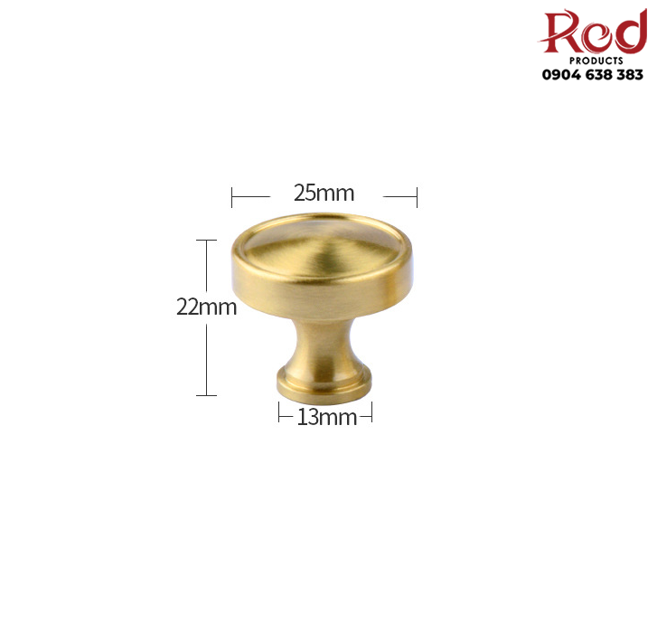 Núm tay nắm tủ tròn bằng đồng nguyên chất YM.A105 2