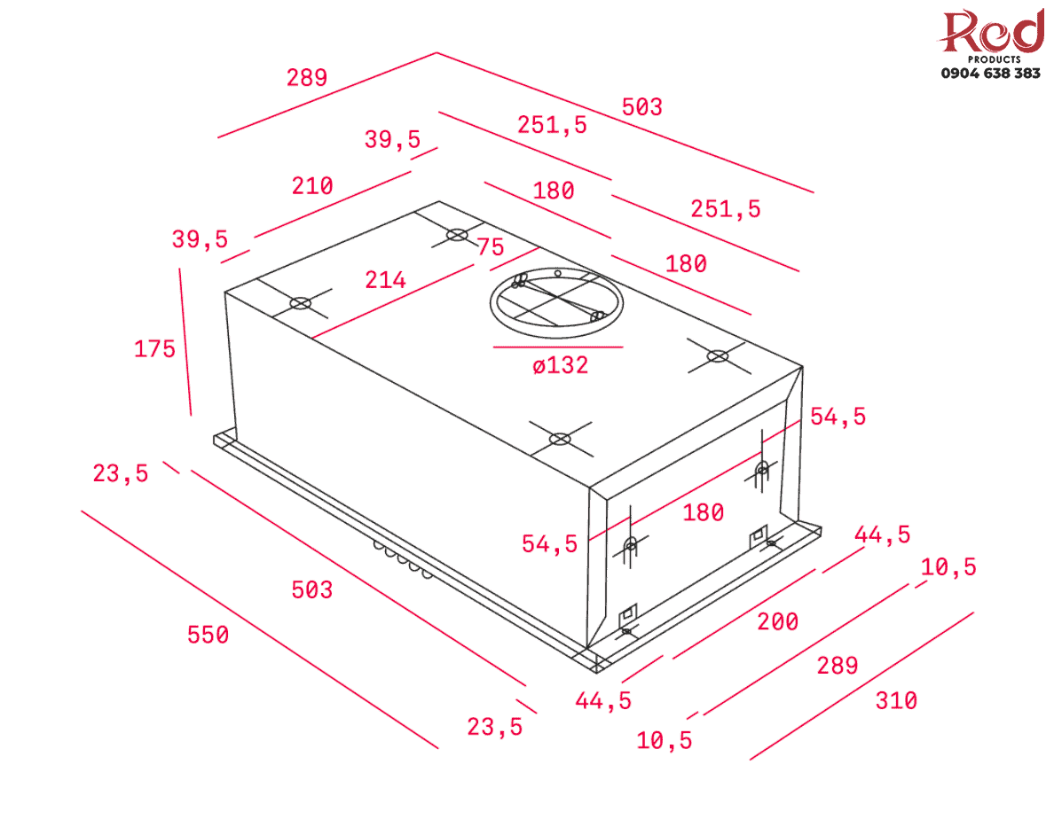 Máy hút mùi âm tủ Teka GFH 55 3