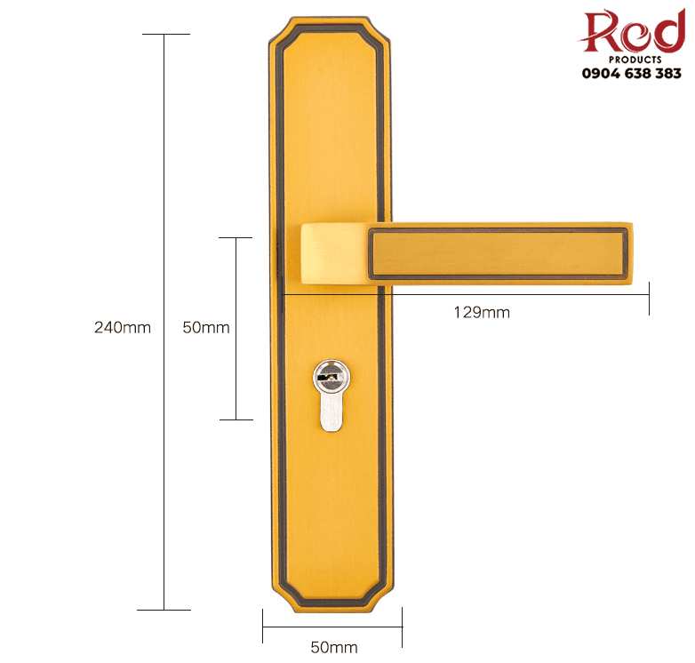 Khóa cửa thông phòng ngủ phòng tắm giá rẻ A118 2