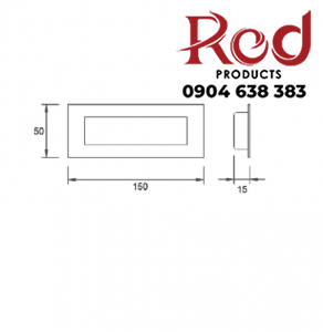 Tay nắm âm Inox cho cửa trượt Imudex 70918170 2