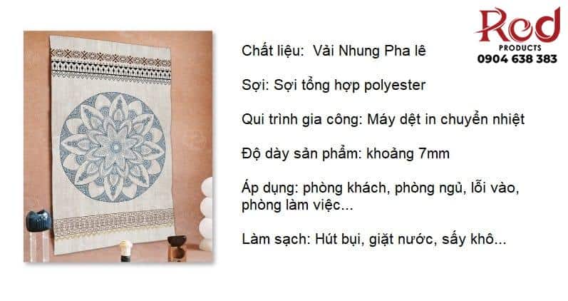 Thảm trải sàn phòng khách Ma rốc nhiều họa tiết TYC211 2