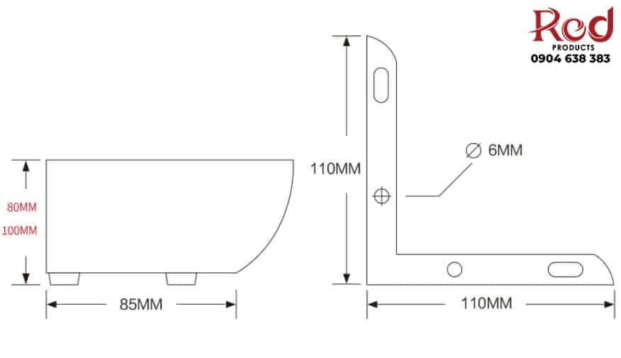 Chân bàn thấp chữ L 2 trong 1 bằng thép JBG-18 2