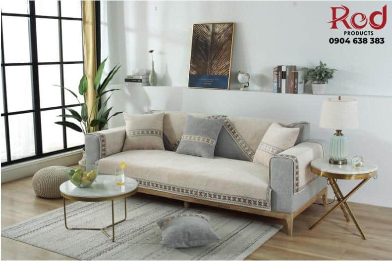 Khăn phủ sofa vải mềm chống trượt nhiều màu HEP70 17