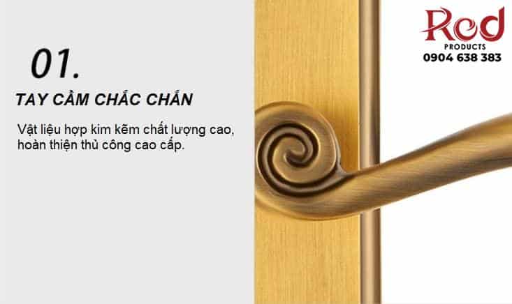 Khoá cửa phòng cổ điển hợp kim kẽm A677-207 13