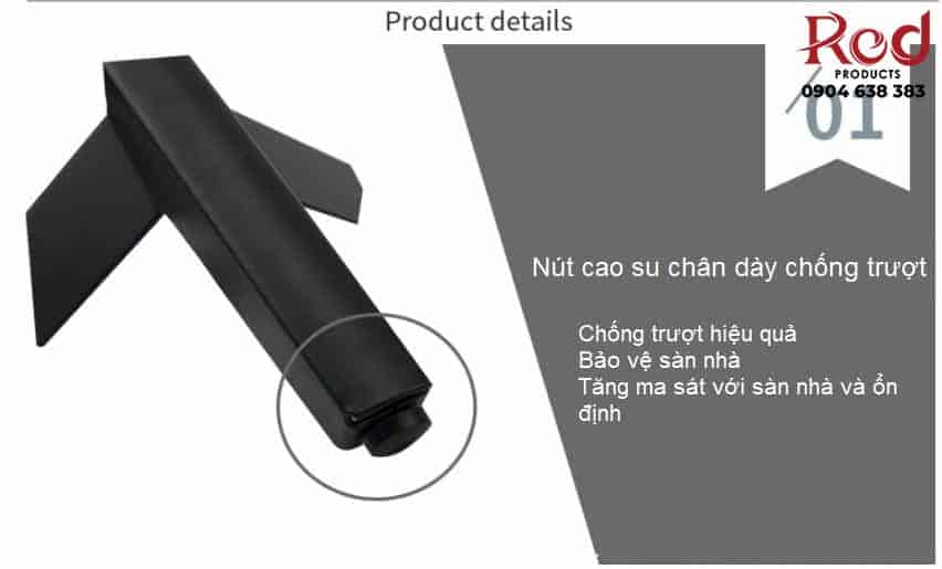 Chân bàn chữ Y bằng thép rèn tủ kệ ghế sofa JBG120 8