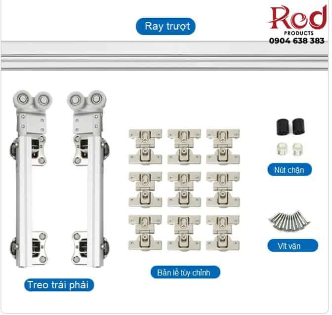 Phụ kiện cửa lùa cánh gập không ray YG.SDOU 9