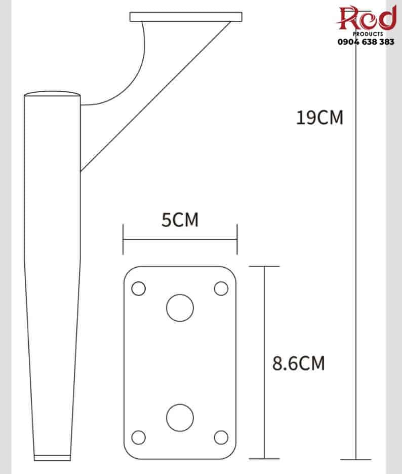 Chân bàn bằng thép hiện đại sang trọng JBG-38 9