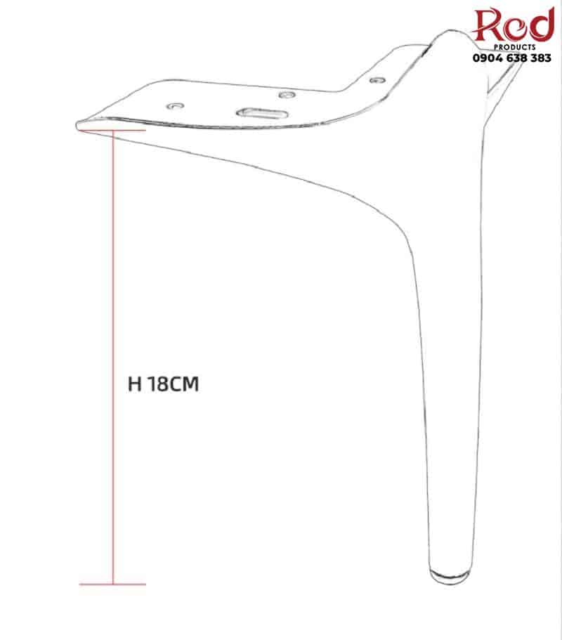 Phụ kiện chân giường hiện đại bằng thép JBG-47 11