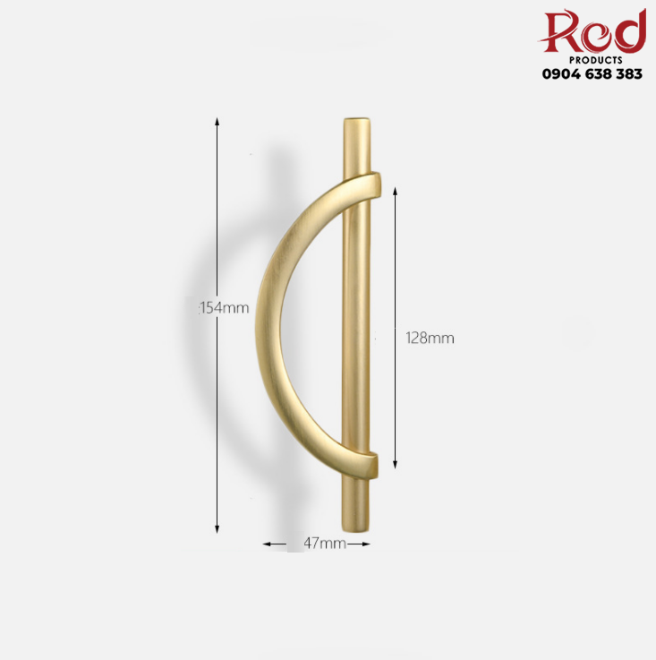 Tay nắm cửa tủ hình bán nguyệt cao cấp ZY5029 12
