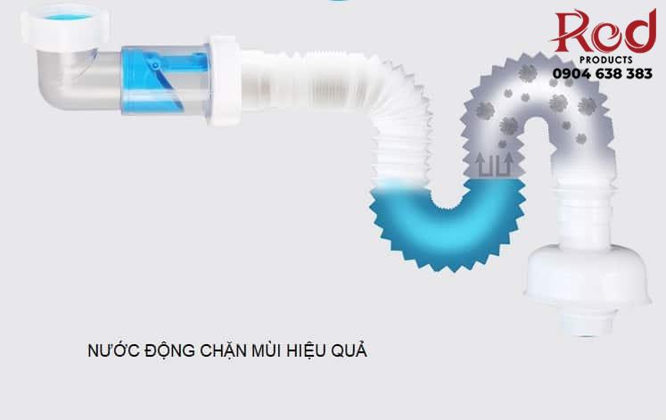 Ống thoát nước bồn rửa chén ngăn mùi DL12 14