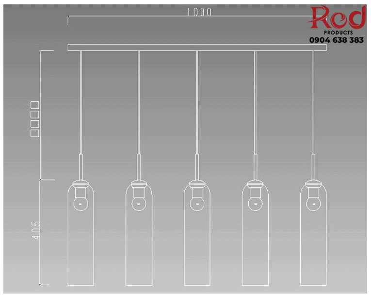 Đèn treo tường hiện đại tối giản màu xanh xám HZ520317 11