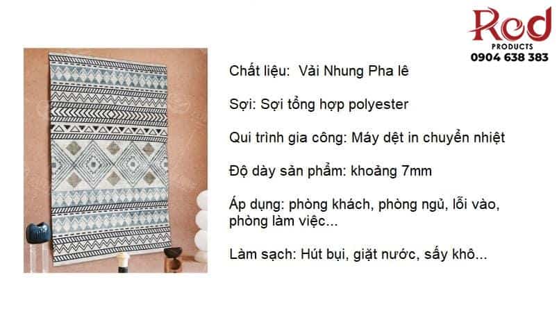 Thảm trải sàn phòng khách Ma rốc cao cấp TYC212 3