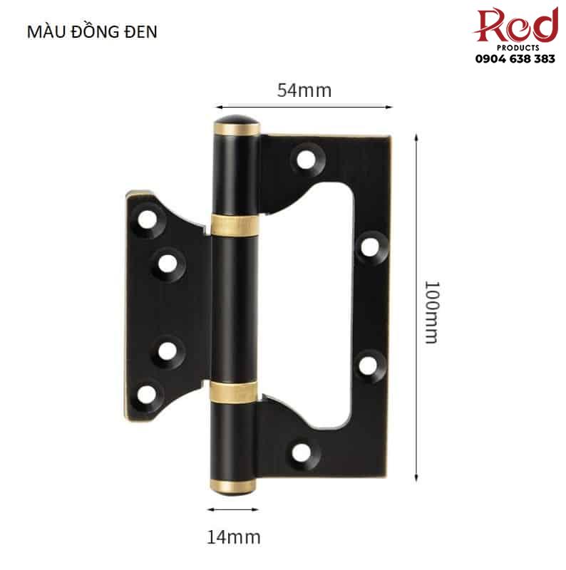 Bản lề cửa mẹ con bằng đồng dài 100mm BR403B 14