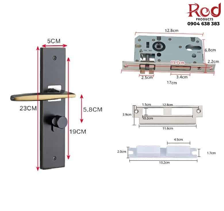 Khoá cửa thông phòng hiện đại hợp kim kẽm SWW.HX-003 8