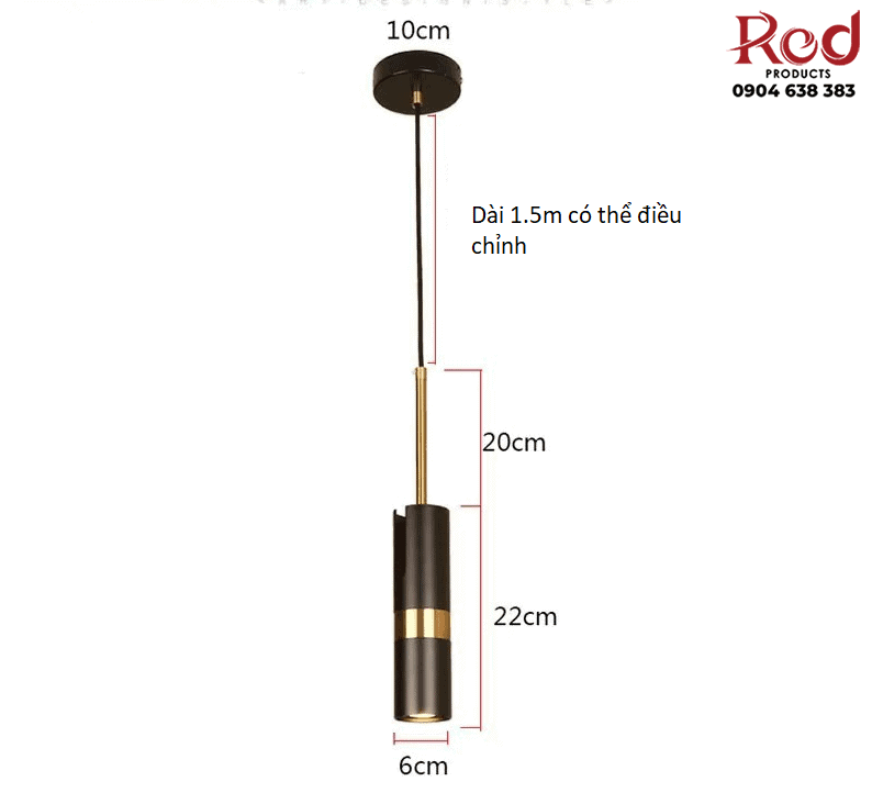 Đèn thả trần đèn rọi đọc sách hiện đại DIF1229 15