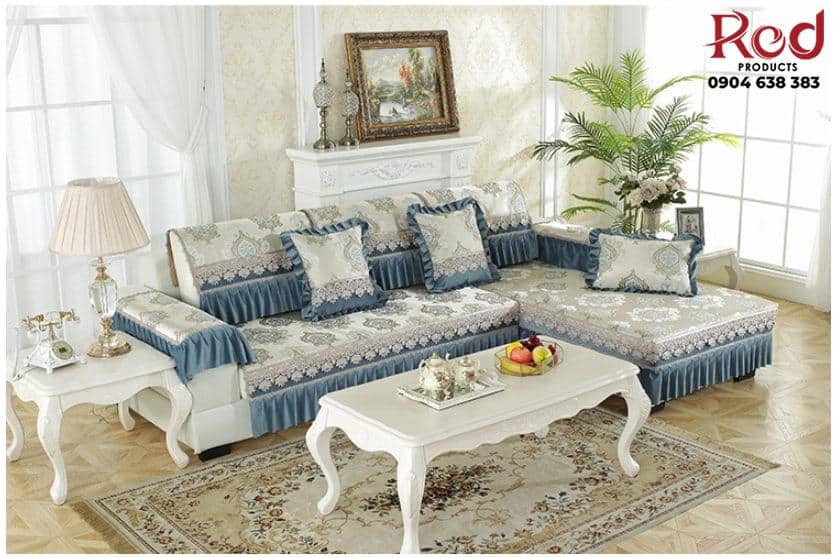 Drap bọc ghế sofa chất liệu chenille YLJ006 11