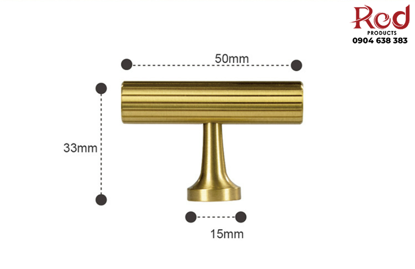 Tay nắm tủ đồng hiện đại tối giản cao cấp HK0318 12