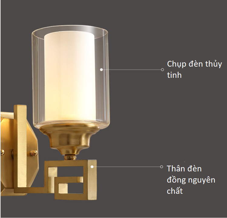 Đèn gắn tường phòng khách cổ điển MC220-1W 17