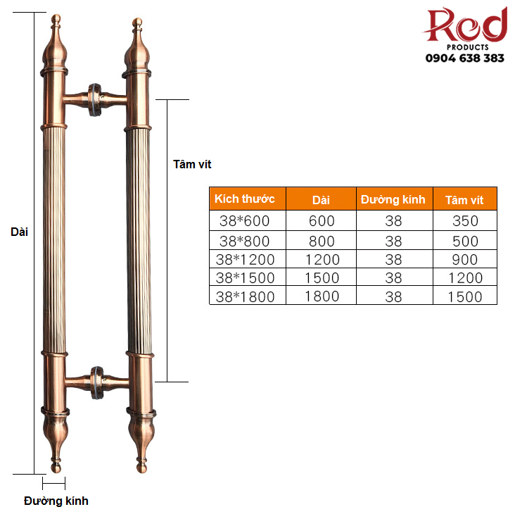 Tay nắm cửa cổ điển Châu Âu cho cửa kính cửa gỗ 6541641b