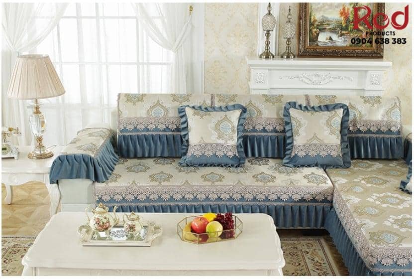 Drap bọc ghế sofa chất liệu chenille YLJ006 12