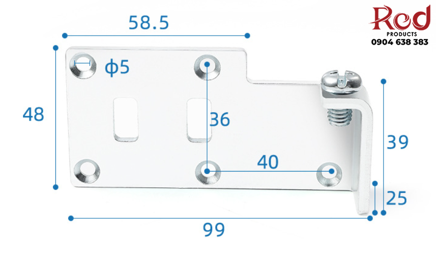 Bas treo kệ tủ gắn âm BTC-CG172 4