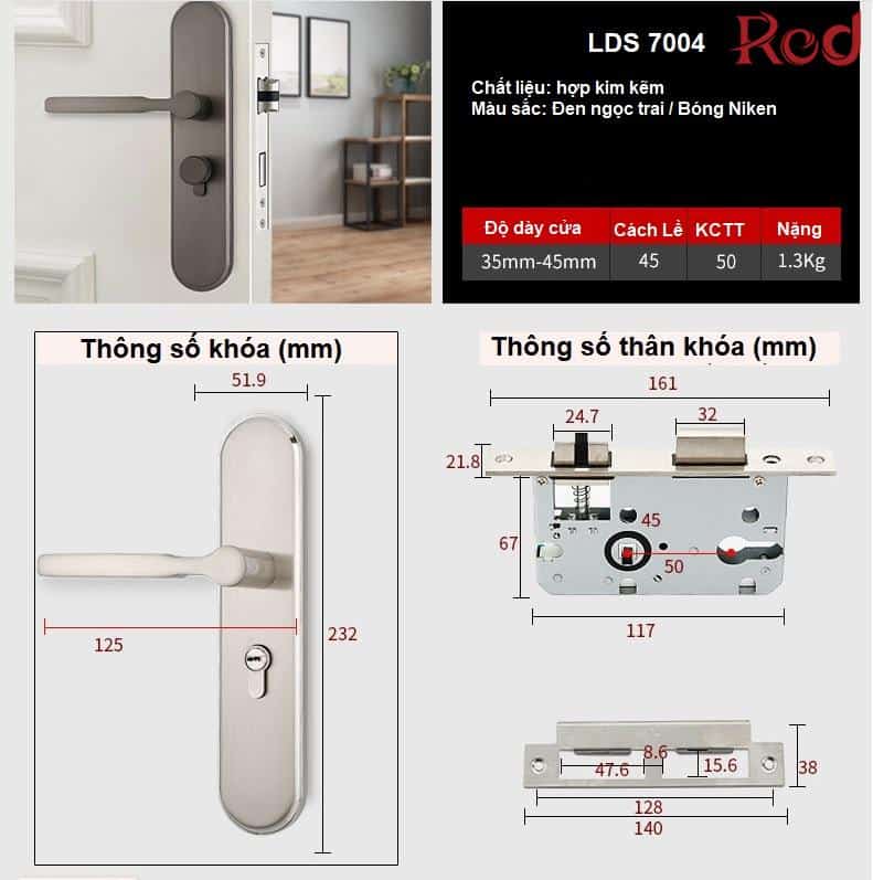 Khóa cửa phòng cao cấp một đầu khóa LDS7004 17