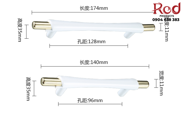 Tay nắm tủ gốm sứ phong cách Châu Âu tối giản WXH6674 9