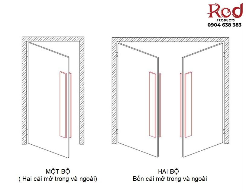 Tay nắm cửa đi nhà hàng khách sạn 3288R 12