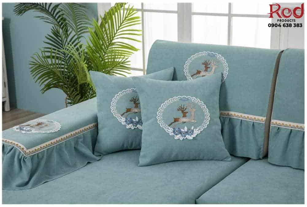 Drap bọc ghế sofa chất liệu cotton chenille HEP05 20