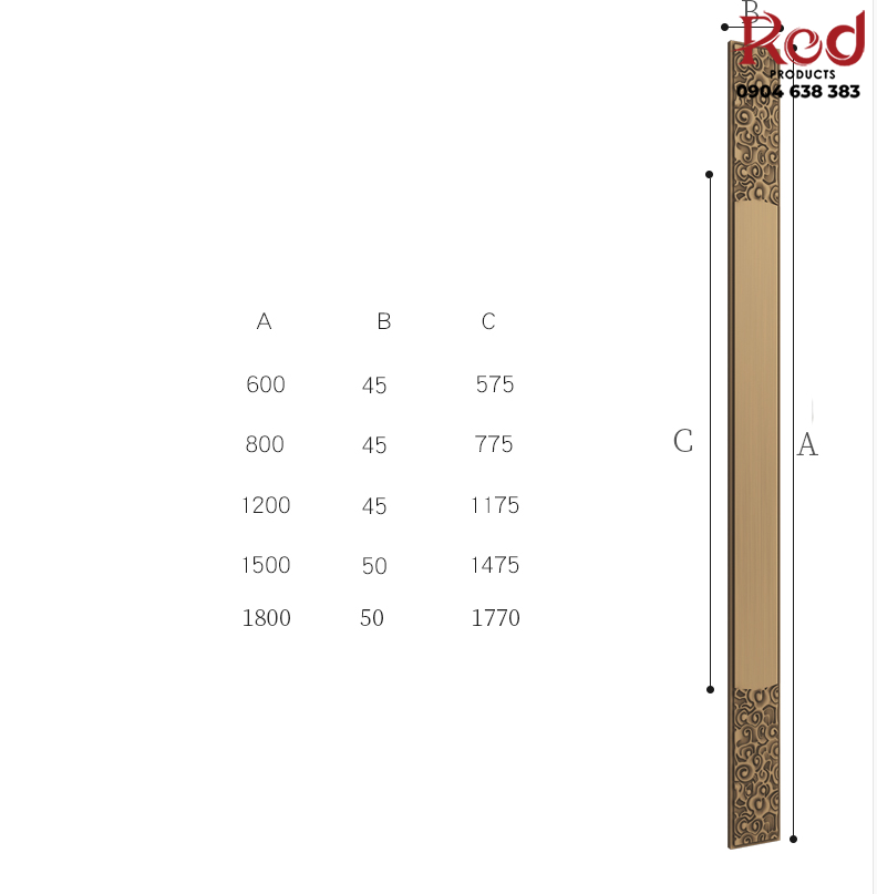 Tay nắm cửa cổ điển cửa gỗ cửa kính HUTU1885 18