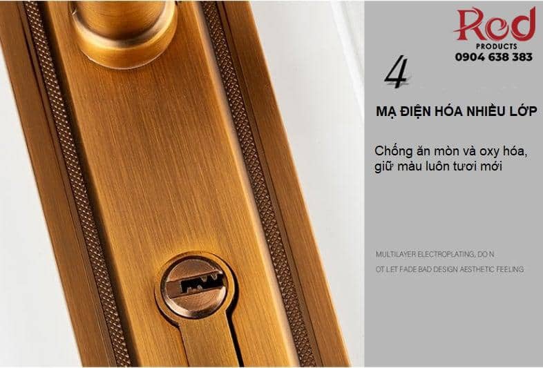 Khoá cửa phòng cổ điển Châu Âu A653-65 11