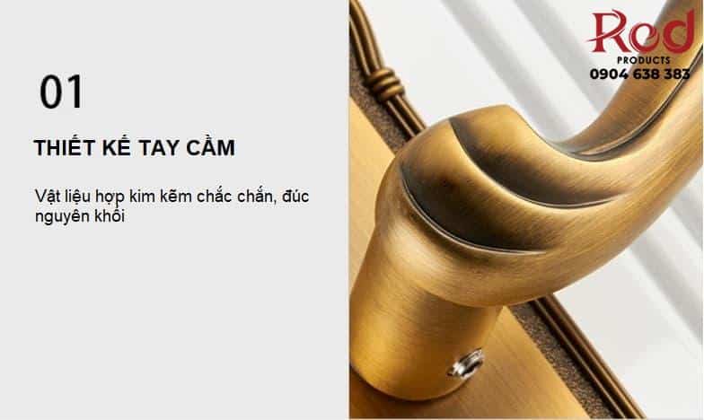 Khoá cửa phòng ngủ cổ điển Châu Âu A674-23 10