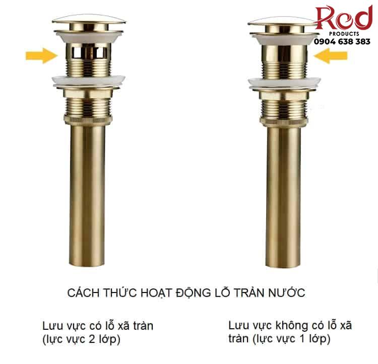 Bộ xi phông chậu rửa bát ống đứng bằng đồng DL7750S 10